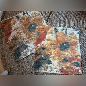 West Elm Floral Ikat Cushion Cover, Set of 2